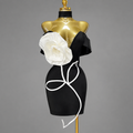 Pre order| Elegant White Rose Bandage Dress