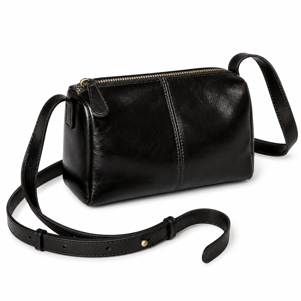 Vintage Leather Messenger Bag