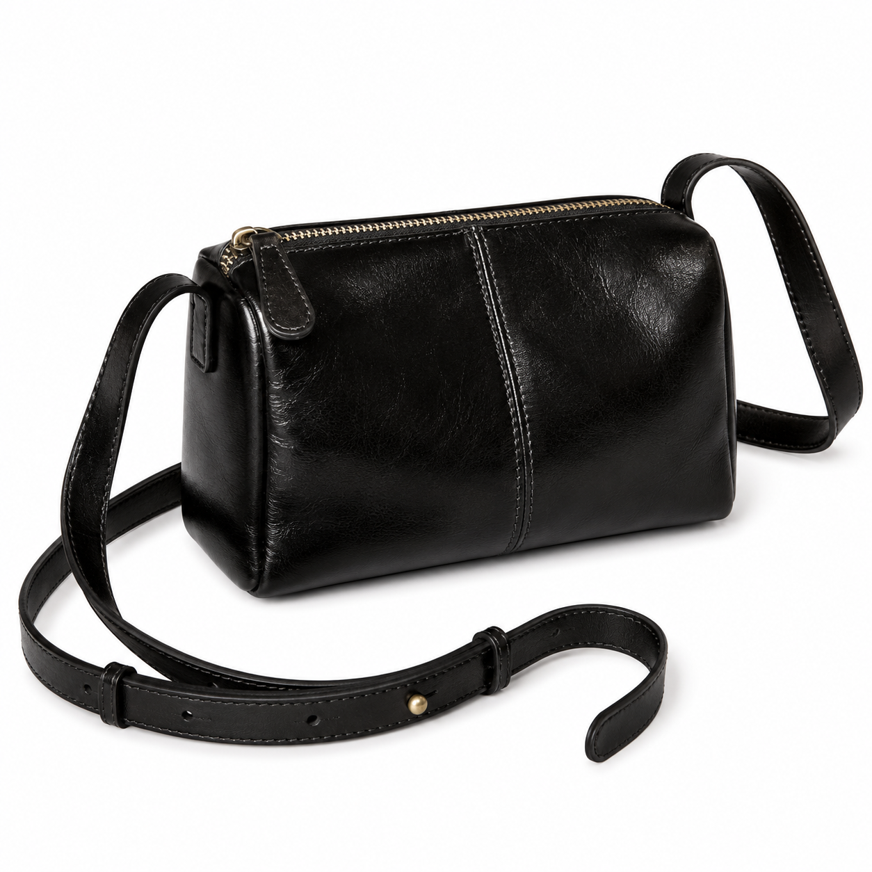 Vintage Leather Messenger Bag