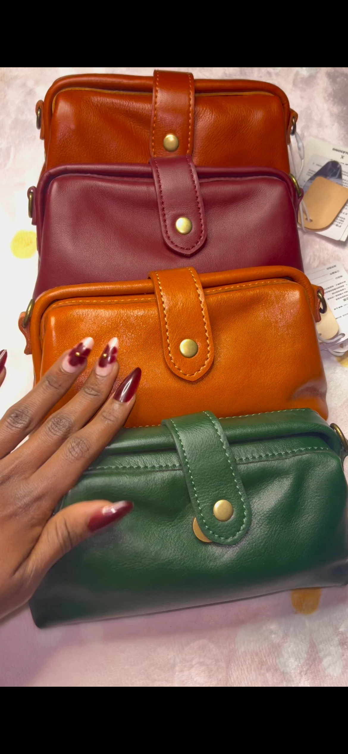 Premium Genuine Leather Crossbody Bag