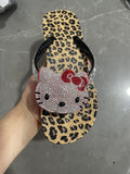 HELLO KITTY X RHINESTONE FLIP FLOPS