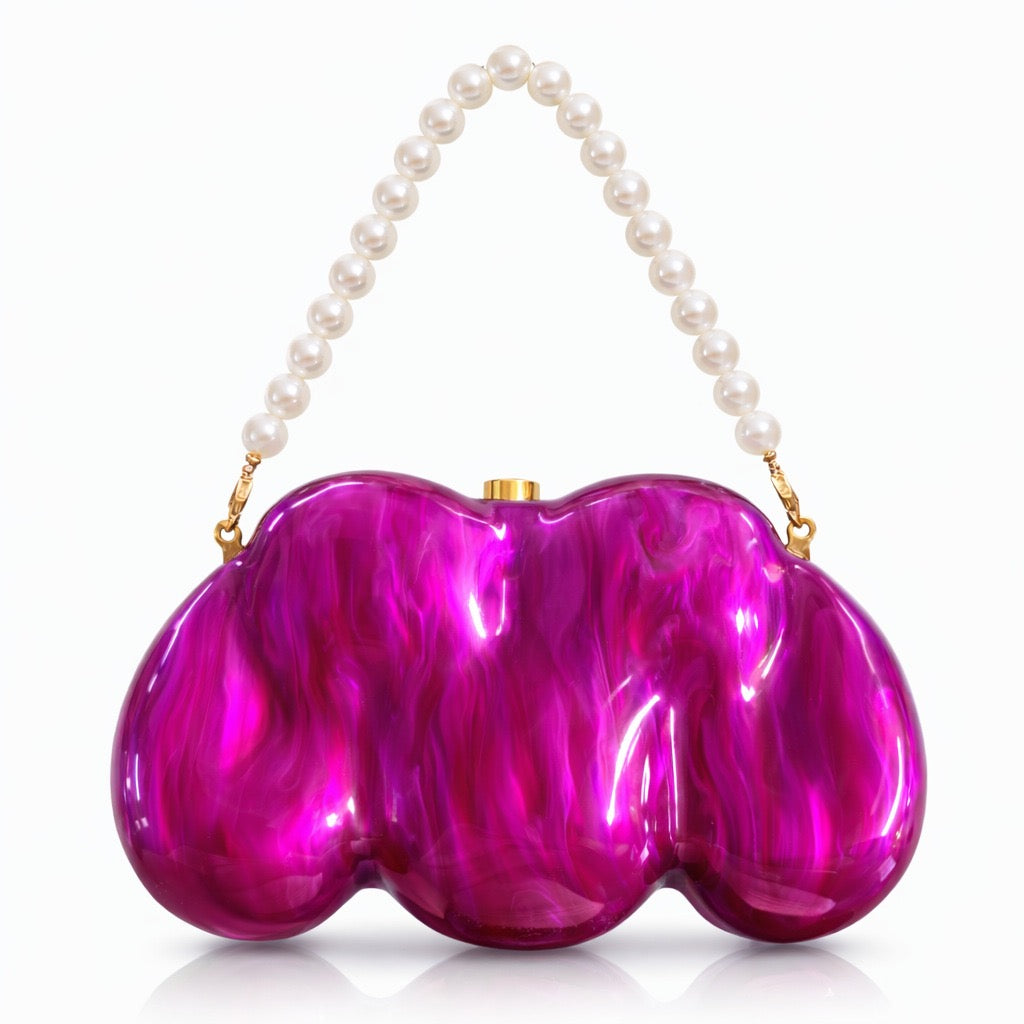 Acrylic clutch bag