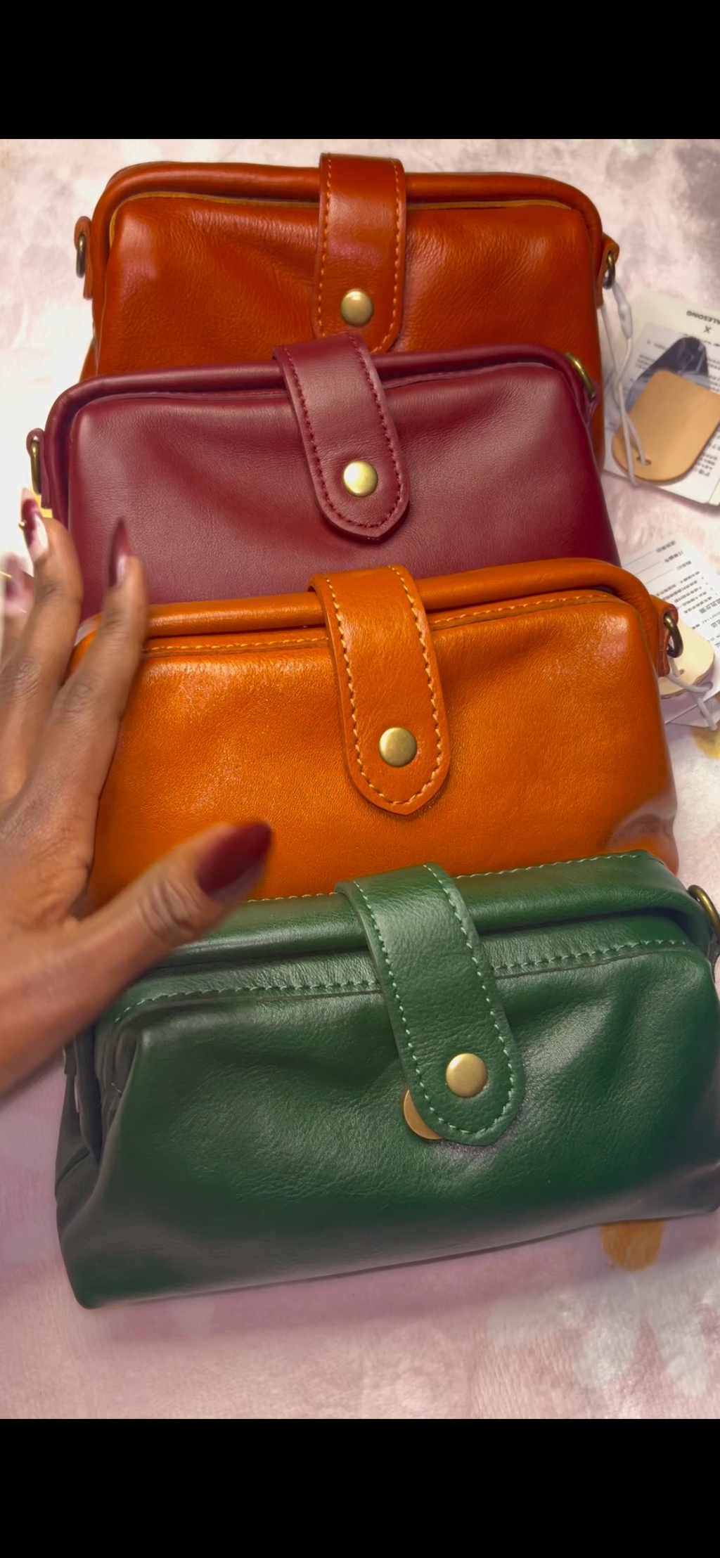 Premium Genuine Leather Crossbody Bag