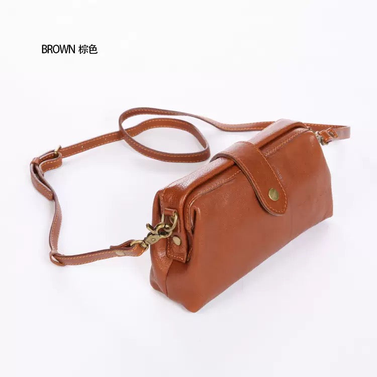 Premium Genuine Leather Crossbody Bag