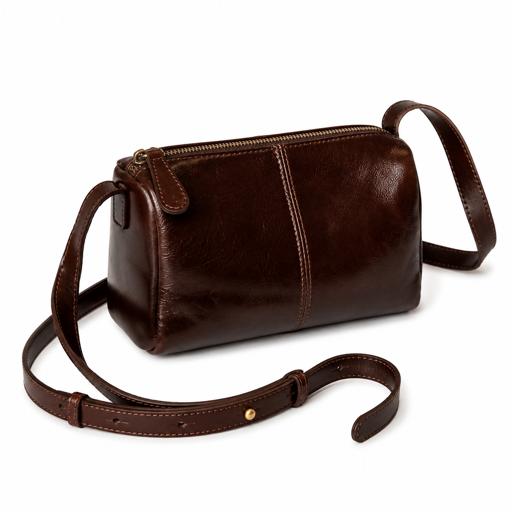 Vintage Leather Messenger Bag