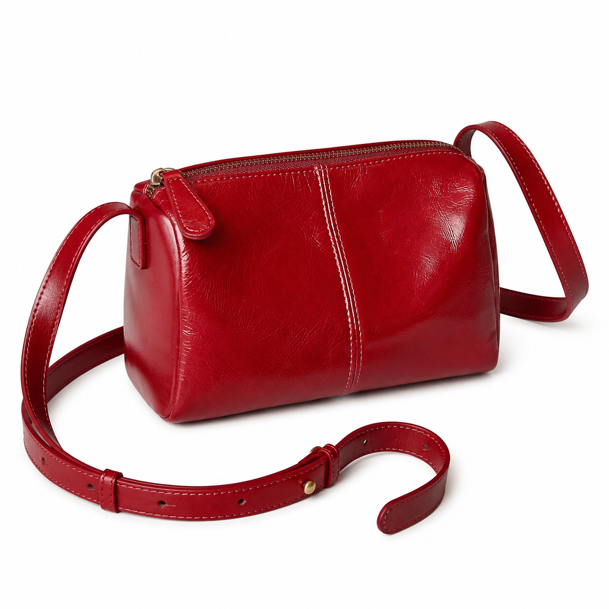 Vintage Leather Messenger Bag