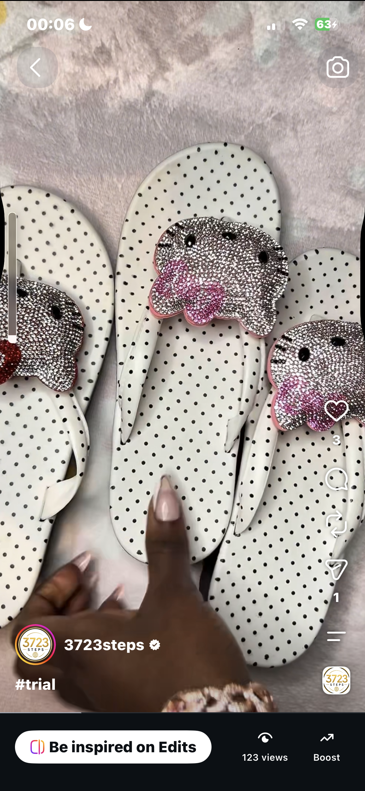 Polk dot flip flops