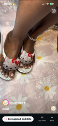 Polk dot flip flops