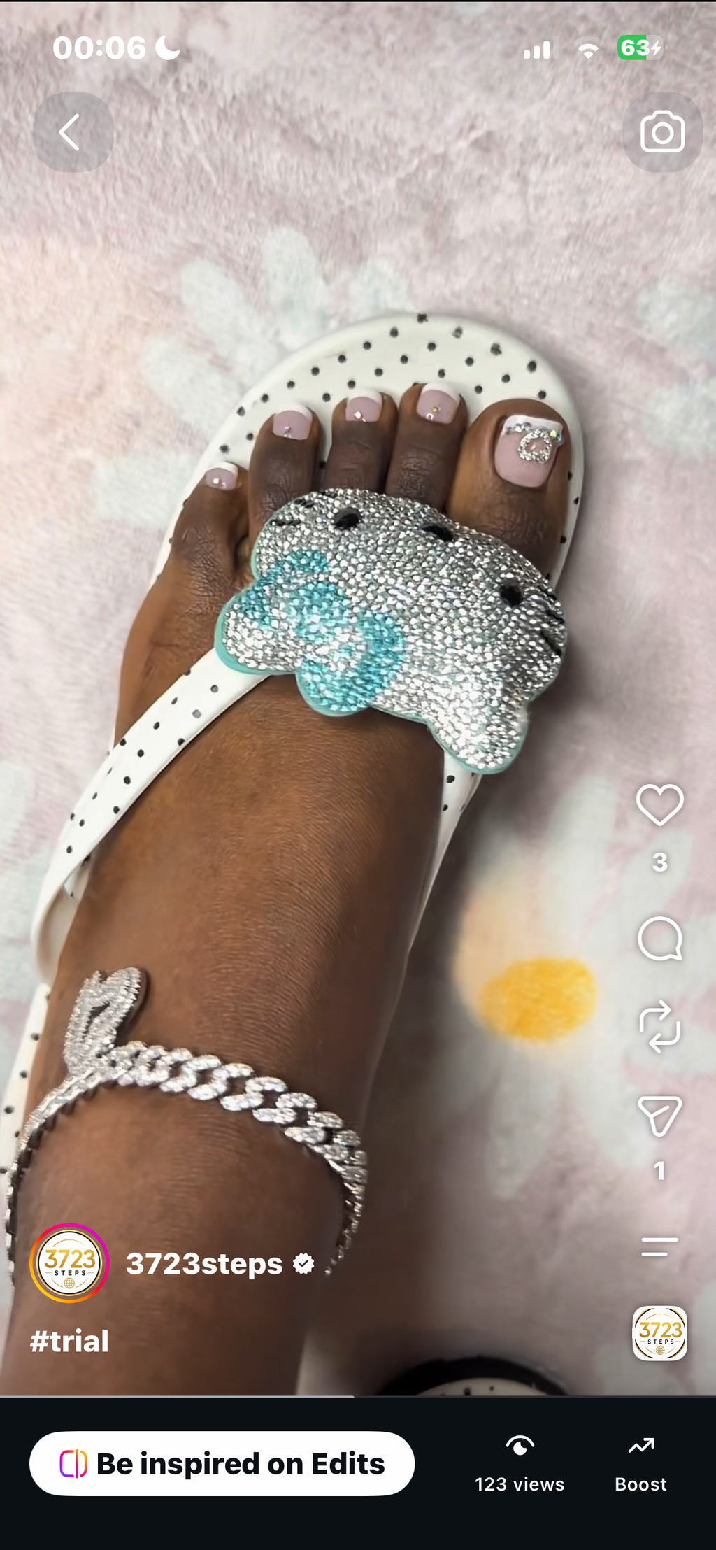 Polk dot flip flops